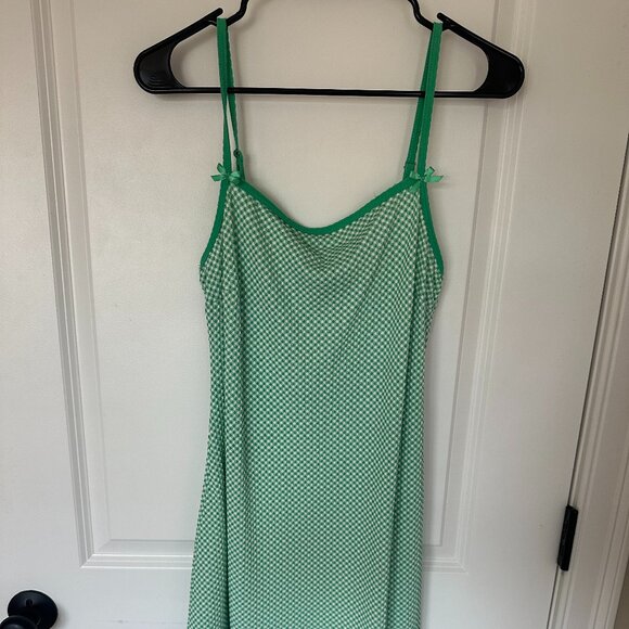 Wild Fable Women's Mini Gingham Slip Babydoll Dress - Picture 2 of 3